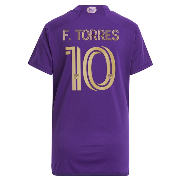 Facundo Torres Orlando City SC adidas Women's 2024 The Wall Kit Replica Player Jersey?ยจC Purple - Image 3
