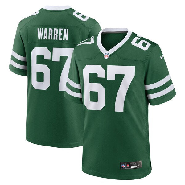 Carter Warren New York Jets Nike Team Game Jersey - Legacy Green - Image 2