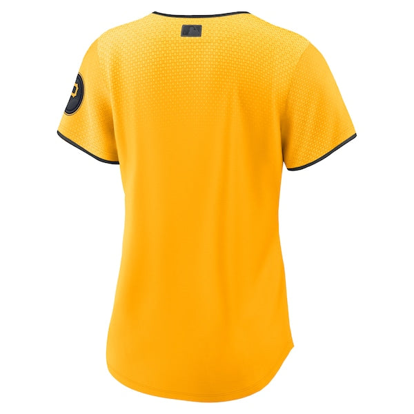 Pittsburgh Pirates Nike Women's 2023 City Connect Replica Jersey - Gold - Image 4