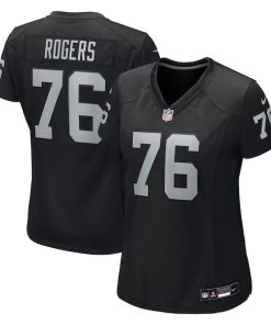Caleb Rogers Las Vegas Raiders Nike Women's Team Game Jersey -  Black