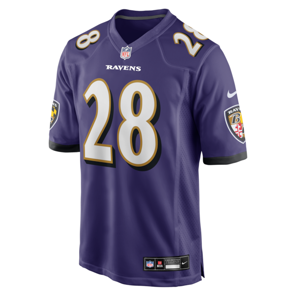 Taven Bryan Baltimore Ravens Nike Team Game Jersey - Purple - Image 2