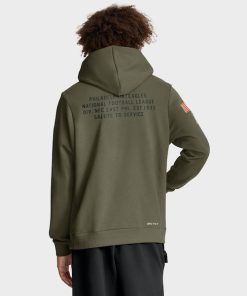 Alternative view of Philadelphia Eagles Nike 2025 Salute to Service Sideline Standard Issue Dri-FIT Hoodie - Olive