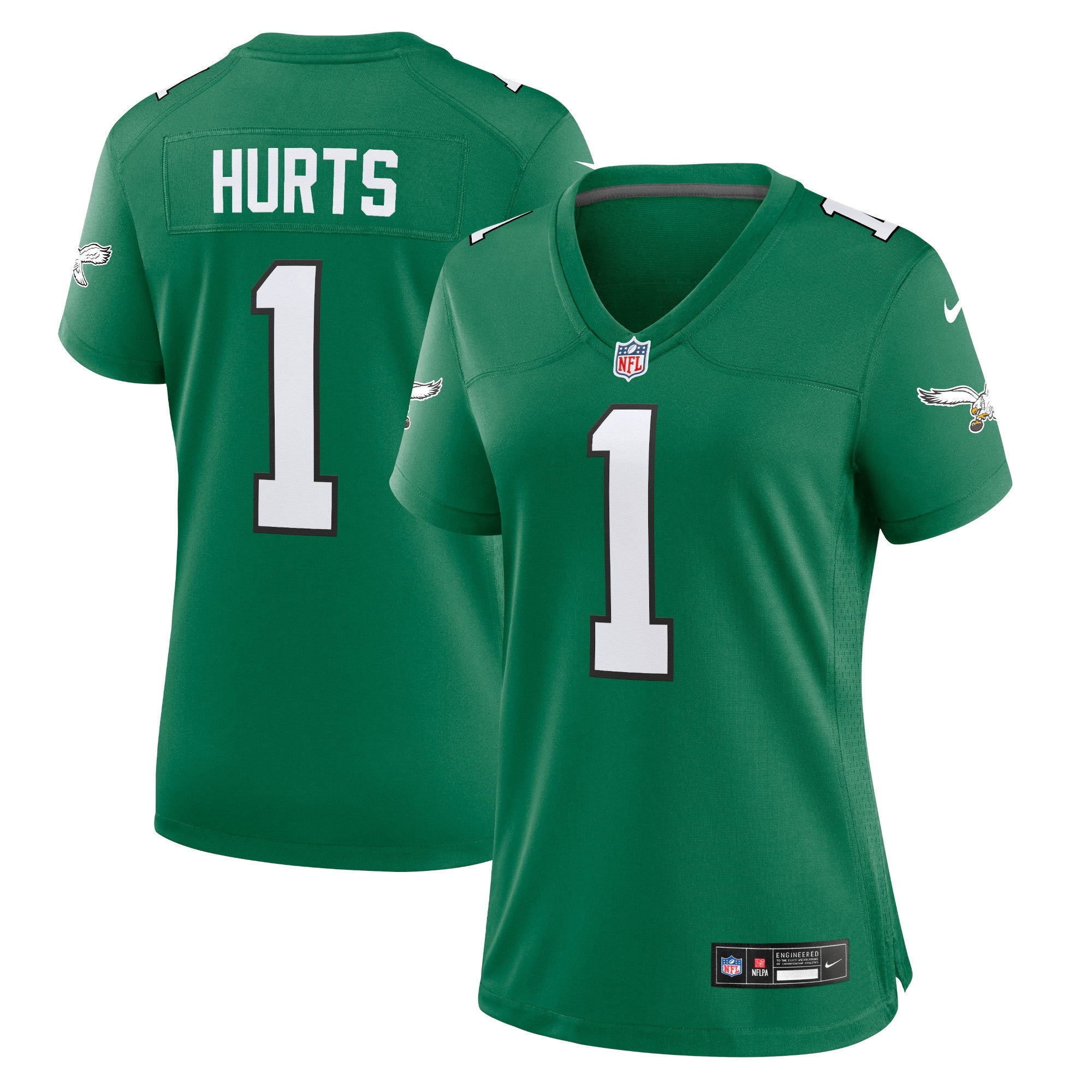 Jalen Hurts Philadelphia Eagles Nike Women's Team Game Jersey - Midnight Green - Image 6