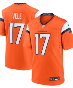 Devaughn Vele Denver Broncos Nike Team Game Jersey -  Orange