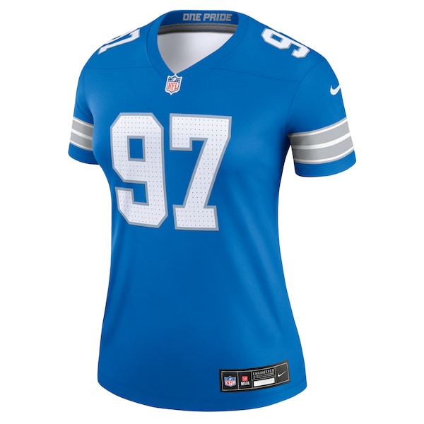 Aidan Hutchinson Detroit Lions Nike Women's Legend Jersey - Blue - Image 2