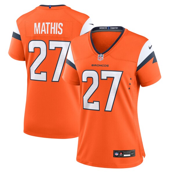 Damarri Mathis Denver Broncos Nike Women's Team Game Jersey - Orange