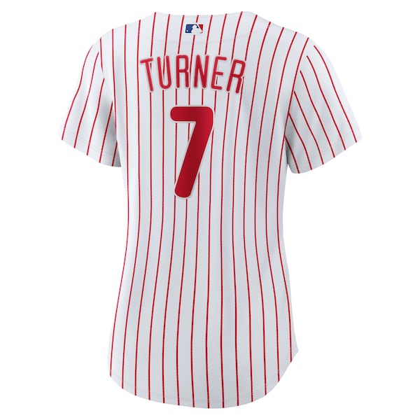 Trea Turner Philadelphia Phillies Nike Women's Home Replica Player Jersey - White - Image 3