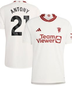 Antony Manchester United adidas 2023/24 Third Replica Player Jersey - White