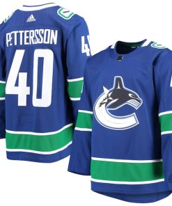 Elias Pettersson Vancouver Canucks adidas 2020/21 Authentic Home Player Jersey - Blue