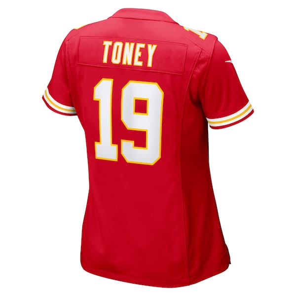 Kadarius Toney Kansas City Chiefs Nike Women's Game Player Jersey - Red - Image 3