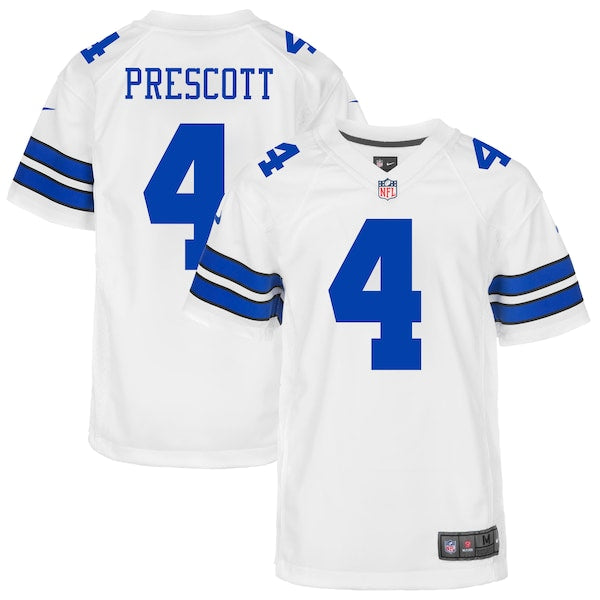 Dak Prescott Dallas Cowboys Nike Youth Game Jersey - White/Navy - Image 2