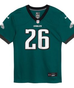 Alternative view of Saquon Barkley Philadelphia Eagles Nike Toddler Game Jersey - Midnight Green