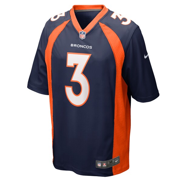 Russell Wilson Denver Broncos Nike Alternate Game Jersey - Navy/Orange/White - Image 3