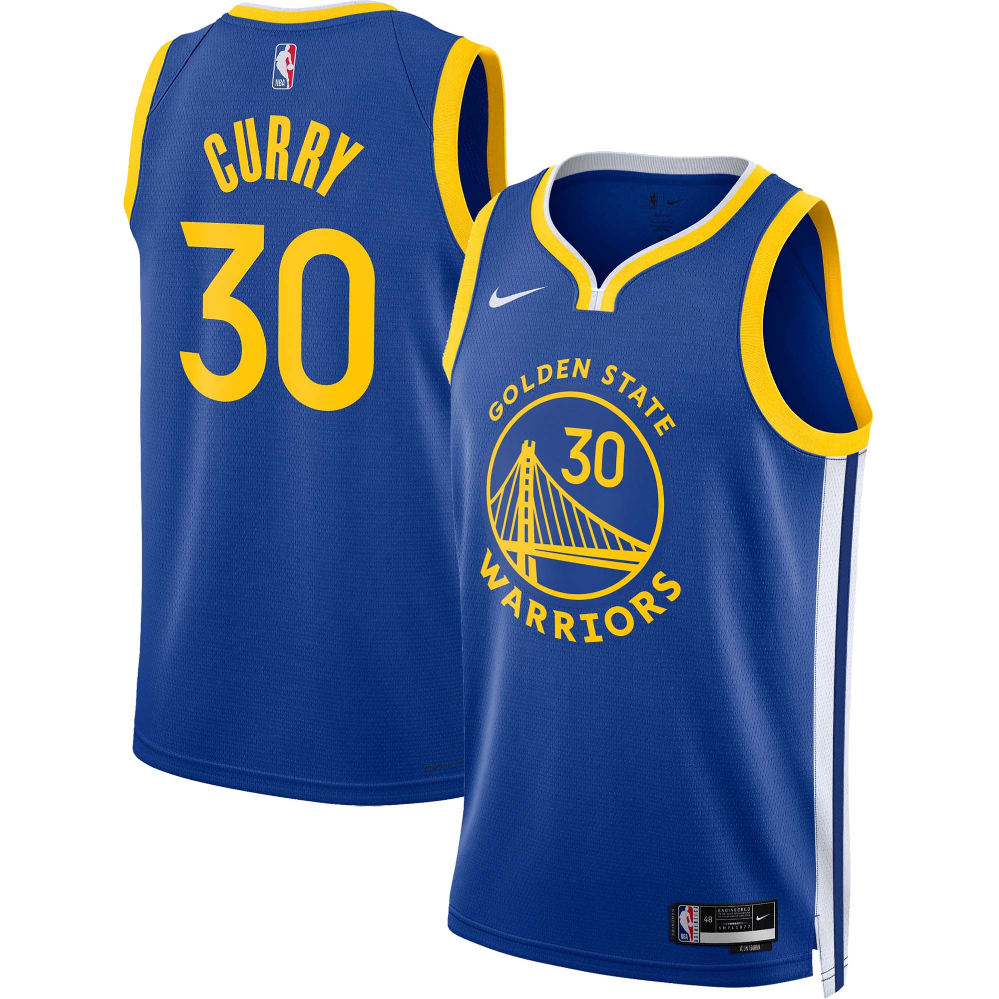 Stephen Curry Golden State Warriors Nike Unisex Swingman Jersey - Association Edition - White/Royal - Image 5