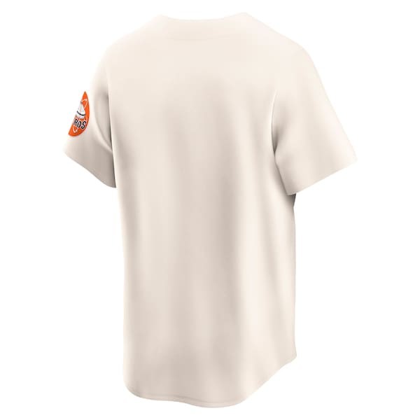 Houston Astros Nike Throwback Cooperstown Collection Limited Jersey - Cream - Image 3