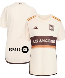 LAFC adidas Women's 2024 Archive Replica Jersey - Tan