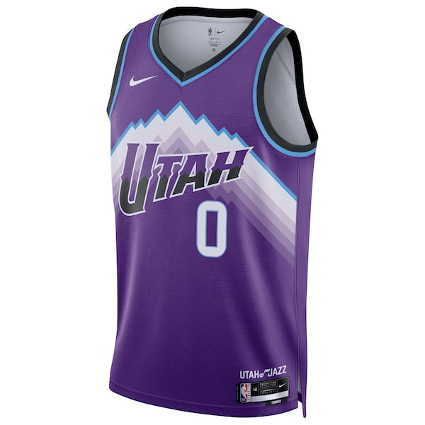 Taylor Hendricks Utah Jazz Nike Unisex Swingman Jersey - Icon Edition - Purple - Image 2