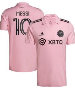 Alternative view of Lionel Messi Inter Miami CF adidas 2024 The Heart Beat Kit Replica Jersey - Pink/Black