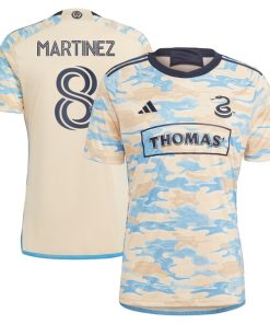Jose Martinez Philadelphia Union adidas 2024 For Philly Replica Jersey - Tan