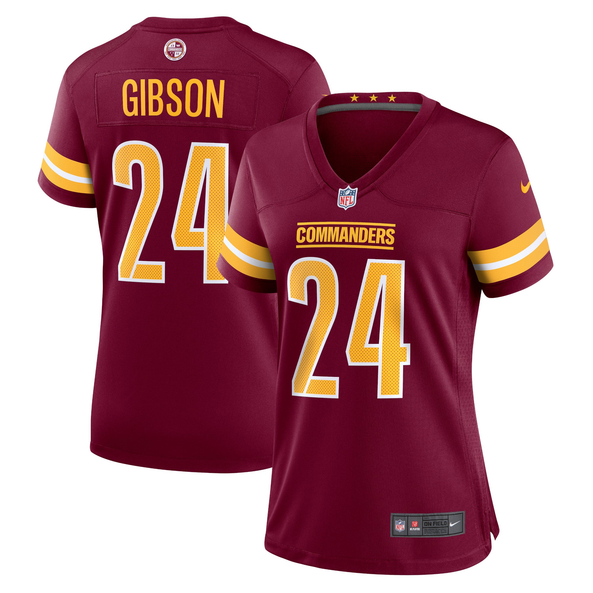 Antonio Gibson Washington Commanders Nike Women's Game Jersey - White/Black/Burgundy - Image 8