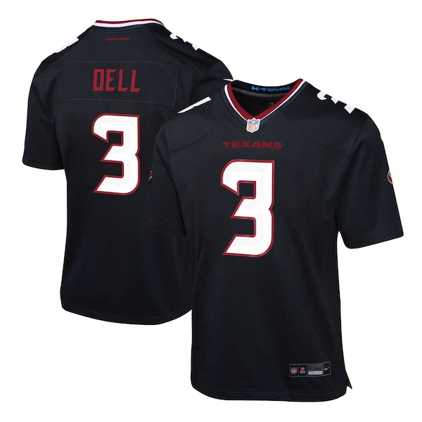 Tank Dell Houston Texans Nike Youth Alternate Game Jersey - Navy - Image 2