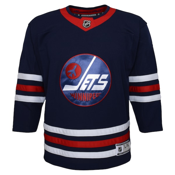 Winnipeg Jets Youth 2021/22 Alternate Premier Jersey - Navy - Image 2