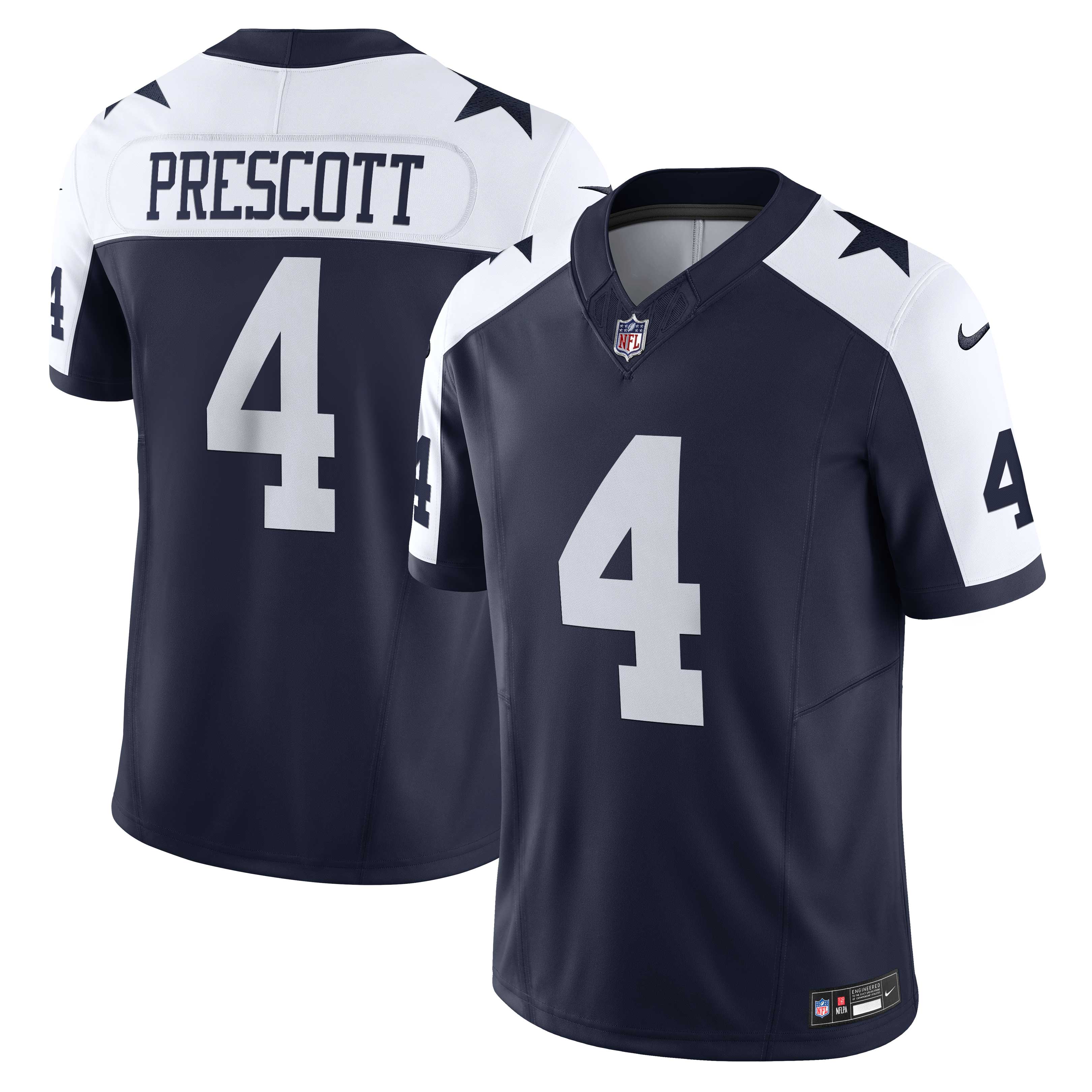 Dak Prescott Dallas Cowboys Nike Vapor F.U.S.E. Limited Jersey - White/Navy - Image 6