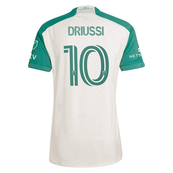 Sebasti¨¢n Driussi Austin FC adidas 2024 The Armadillo Kit Authentic Player Jersey?¨C Tan - Image 5