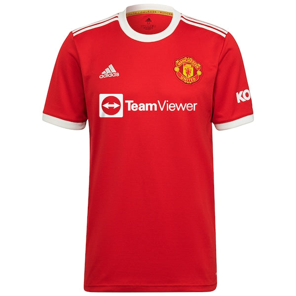 Manchester United adidas 2021/22 Home Replica Jersey - Red - Image 2