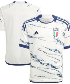 Italy National Team adidas Youth 2023 Away Replica Jersey - White