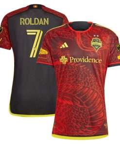 Cristian Roldan Seattle Sounders FC adidas 2024 The Bruce Lee Kit Authentic Jersey - Red