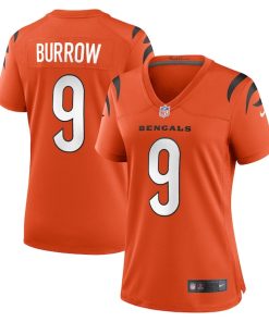 Alternative view of Joe Burrow Cincinnati Bengals Nike Women's Game Jersey - Orange/Black