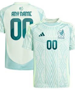 Mexico National Team adidas Youth 2024 Away Replica Custom Jersey - Green