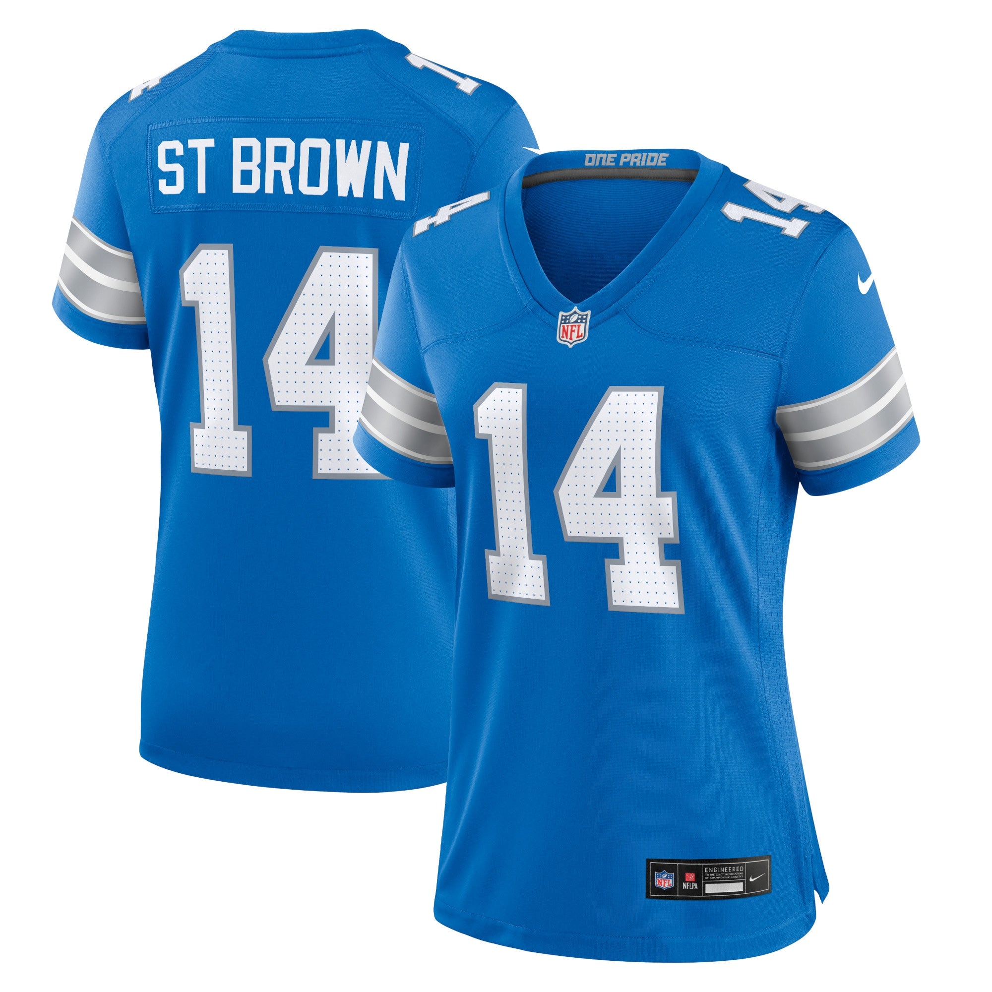 Amon-Ra St. Brown Detroit Lions Nike Women's 2nd Alternate Game Jersey - Black/Blue/White - Image 5