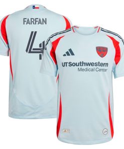 Marco Farfan FC Dallas adidas 2025 The Inferno Kit Authentic Player Jersey - Light Blue