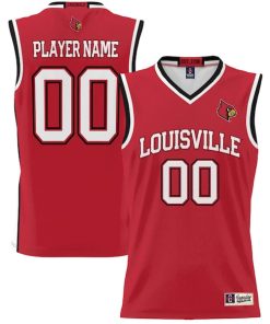Alternative view of Louisville Cardinals GameDay Greats Unisex  Lightweight NIL Pick-A-Player Men's Basketball Jersey - Red/White/Black