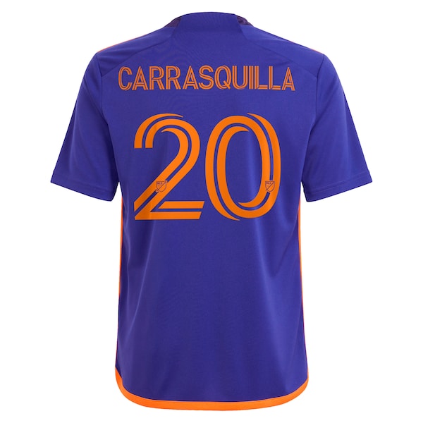 Adalberto Carrasquilla Houston Dynamo FC adidas Youth 2024 Still Holdin' Replica Player Jersey?ยจC Purple - Image 3