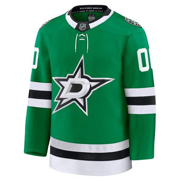 Dallas Stars Home Premium Custom Jersey - Kelly Green/Black - Image 3