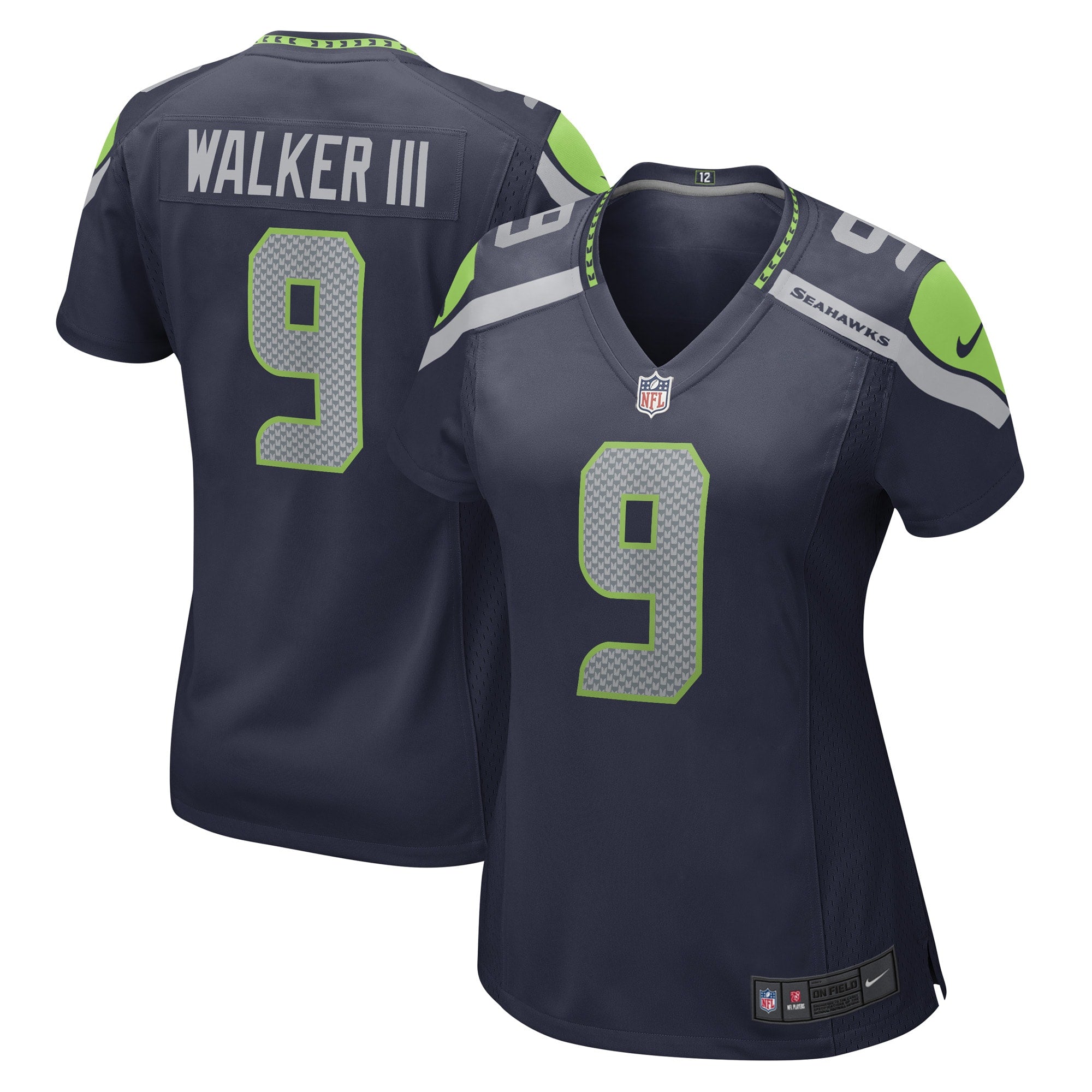 Kenneth Walker III Seattle Seahawks Nike Women's Player Jersey - Royal/Navy - Image 5