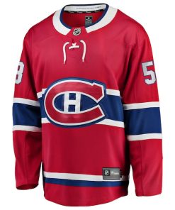 Alternative view of Noah Dobson Montreal Canadiens  Home Breakaway Jersey - Red
