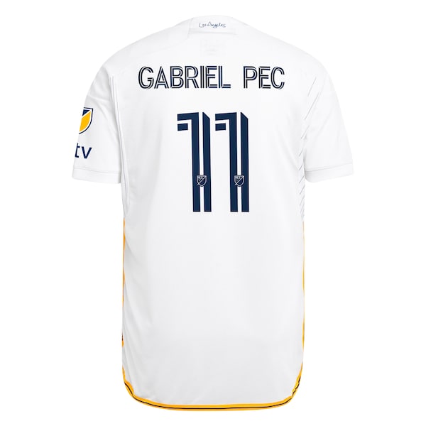 Gabriel Pec LA Galaxy adidas 2024 Angelino Kit Authentic Player Jersey - White - Image 3