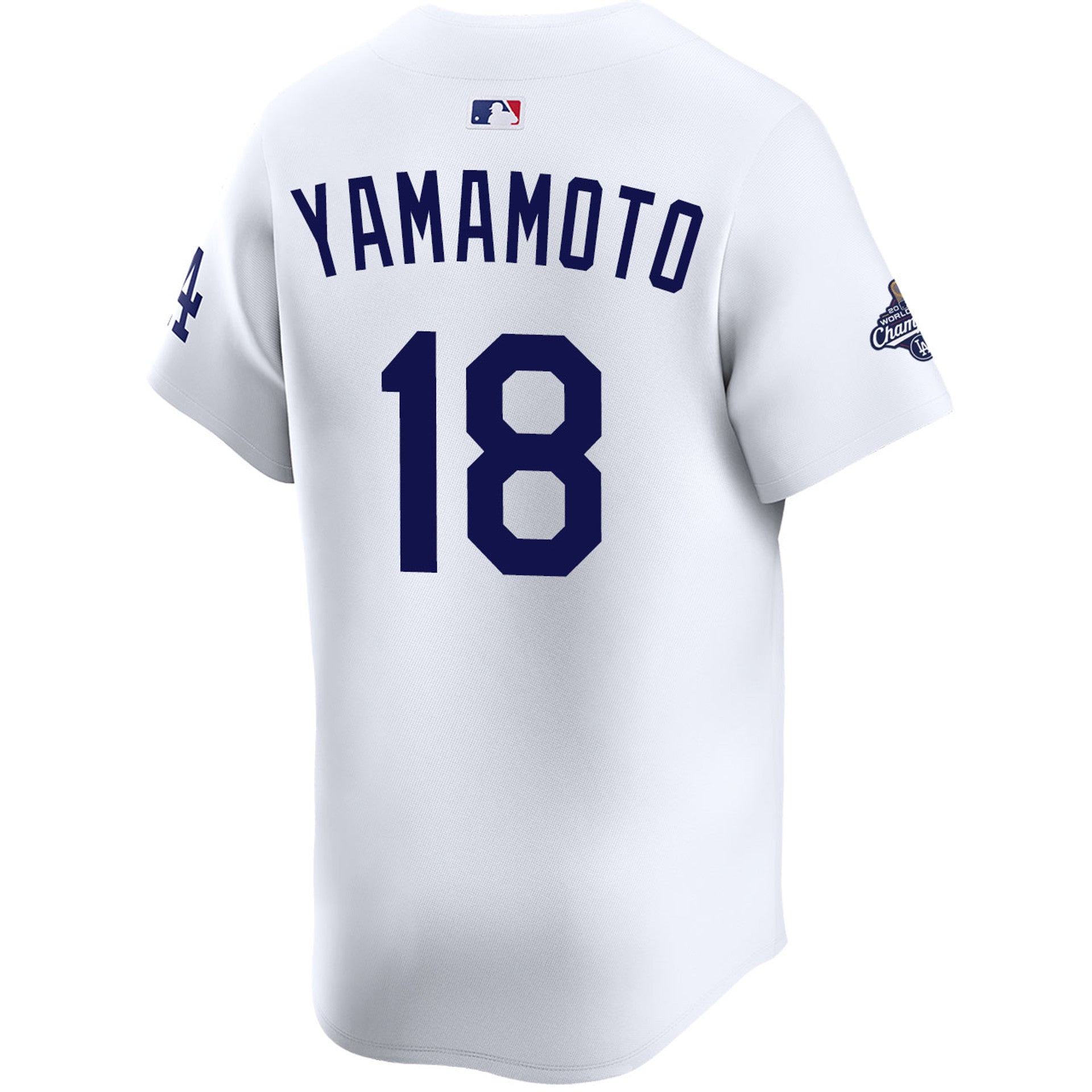 Yoshinobu Yamamoto Los Angeles Dodgers Nike 2025 World Series Champions Limited Jersey - White - Image 2