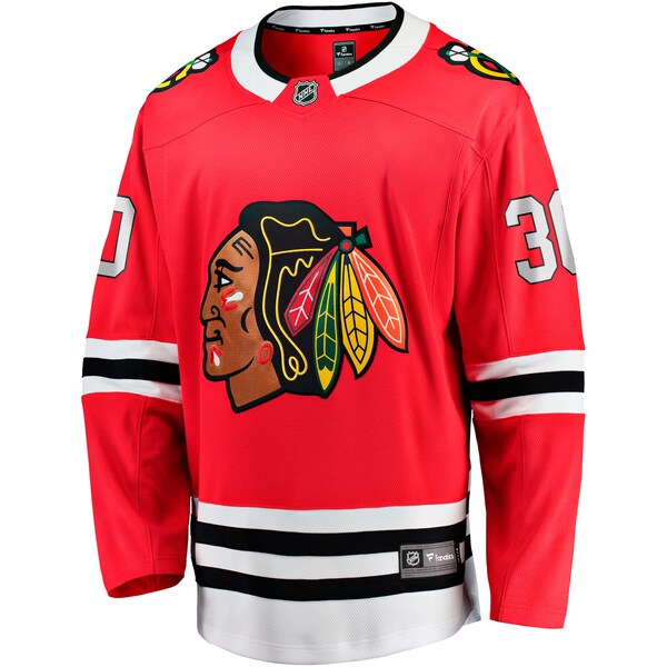 Spencer Knight Chicago Blackhawks Home Breakaway Jersey - Red - Image 2
