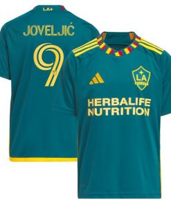 Dejan Joveljic LA Galaxy adidas Youth 2024 LA Kit Replica Player Jersey - Green