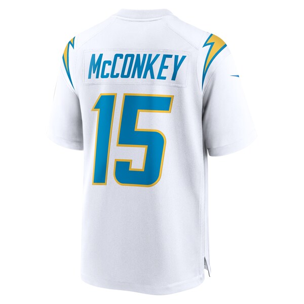 Ladd McConkey Los Angeles Chargers Nike Game Jersey - White/Navy/Royal - Image 4