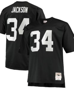 Bo Jackson Las Vegas Raiders Big & Tall 1988 Retired Player Replica Jersey - Black/White