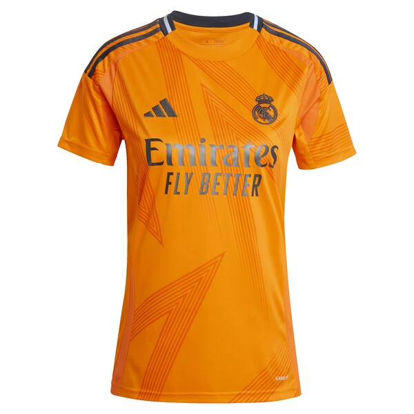 Los Merengues adidas Women's 2024/25 Away Replica Custom Jersey - Orange - Image 2