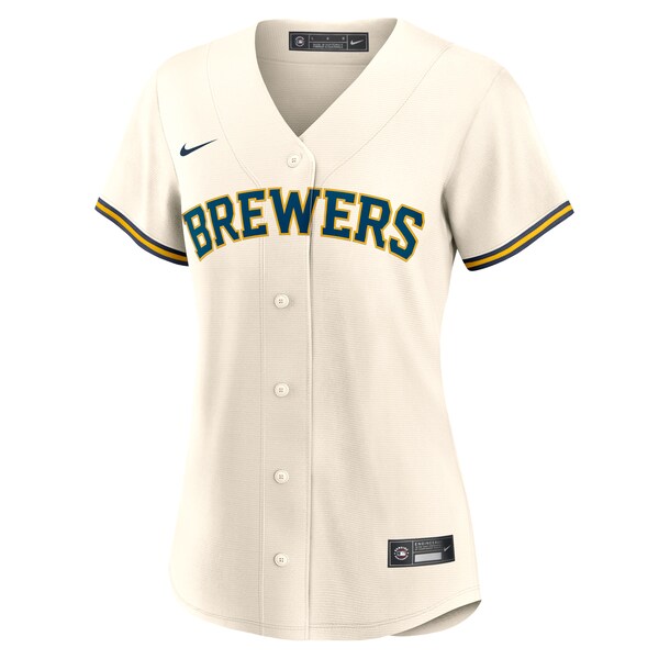 William Contreras Milwaukee Brewers Nike Women's Home Replica Jersey - Cream - Image 2
