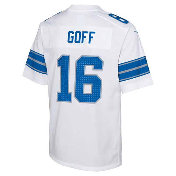 Jared Goff Detroit Lions Nike Youth Player Game Jersey - White - Image 4