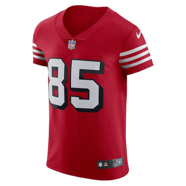 George Kittle San Francisco 49ers Nike Alternate Vapor Elite Jersey - Red/Scarlet/White - Image 3